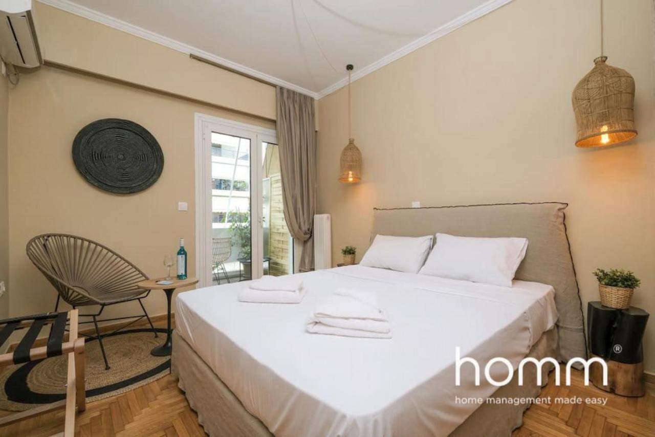 Athens Riviera Homm Flat 4 Min Walk From Beach, Thiseos Str Luaran gambar