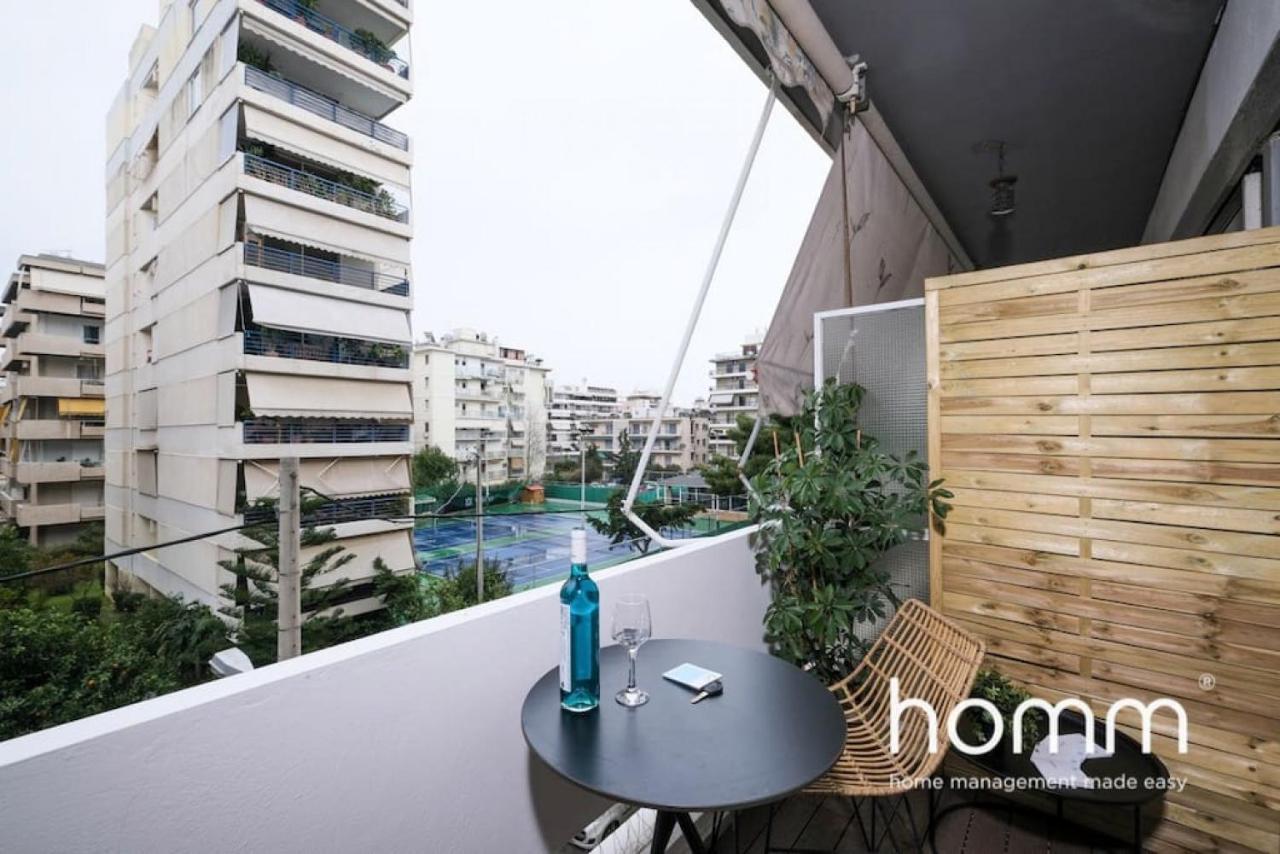 Athens Riviera Homm Flat 4 Min Walk From Beach, Thiseos Str Luaran gambar
