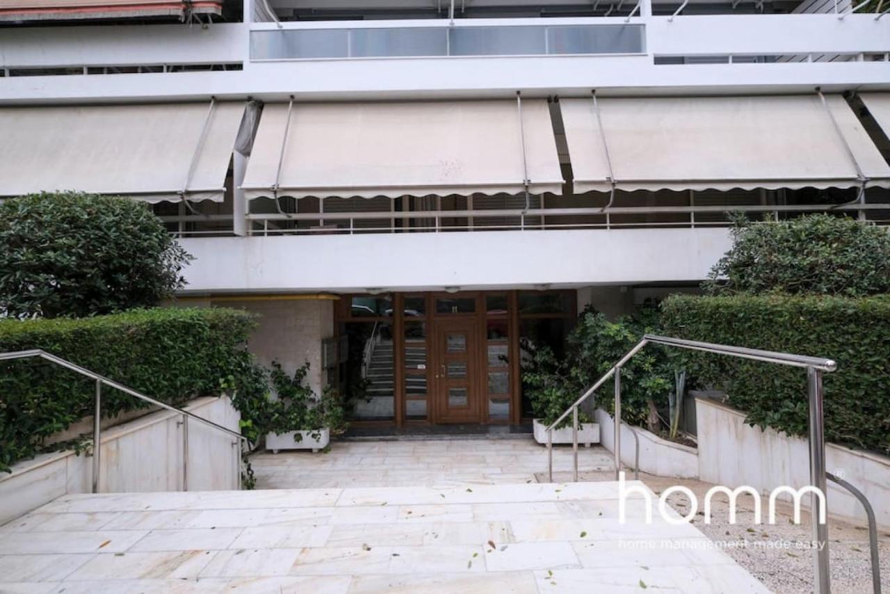 Athens Riviera Homm Flat 4 Min Walk From Beach, Thiseos Str Luaran gambar