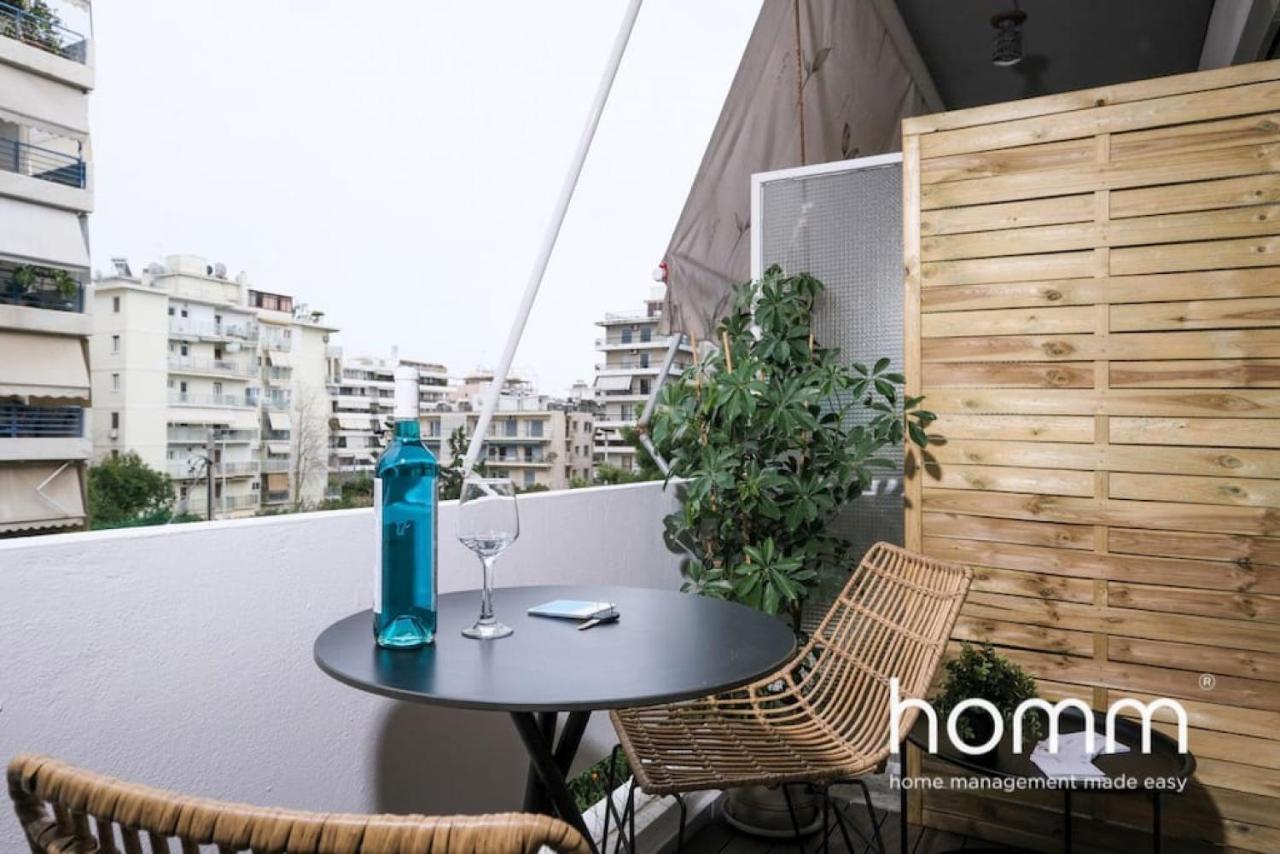Athens Riviera Homm Flat 4 Min Walk From Beach, Thiseos Str Luaran gambar